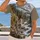 Speckled Hunting Dog and Alpine Forest Stream for Relaxed Weekend Nature Getaways All-over Print Unisex T-shirt - 2