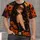 Masquerade Masked Woman and Jack-O'-Lanterns for Halloween Night Parties and Costume Events All-over Print Unisex T-shirt - 1