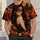 Masquerade Masked Woman and Jack-O'-Lanterns for Halloween Night Parties and Costume Events All-over Print Unisex T-shirt - 6