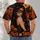 Masquerade Masked Woman and Jack-O'-Lanterns for Halloween Night Parties and Costume Events All-over Print Unisex T-shirt - 4