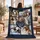 Personalized Pet Memorial Photo Blanket – Custom Dog Cat Name & 5 Photos, Forever Loved Pet Loss Sympathy Gift - zkyjx5bgx-