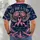 Breast Cancer Awareness Aviator Goggles and Pink Ribbon for Courageous Supporters All-over Print Unisex T-shirt - 4
