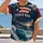 Caribbean Island Sunset Waves And Flag For Summer Coastal Escapes All-over Print Unisex T-shirt - 2
