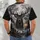 Majestic Stag in a Misty Pine Forest for Woodland Weekends and Outdoor Escapes All-over Print Unisex T-shirt - 4