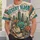 Desert Bloom Cactus Hat and Wildflower Western Boho for Cowgirl Adventure Gift Lovers All-over Print Unisex T-shirt - 6
