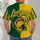Green And Gold Football Heart With Helmet For Game Day Fan Style And Women All-over Print Unisex T-shirt - 4