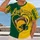 Green And Gold Football Heart With Helmet For Game Day Fan Style And Women All-over Print Unisex T-shirt - 2