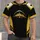 Black Gold Football Skyline Jersey Style for Game Day Fans and City Sports Enthusiasts All-over Print Unisex T-shirt - 1