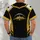 Black Gold Football Skyline Jersey Style for Game Day Fans and City Sports Enthusiasts All-over Print Unisex T-shirt - 4
