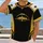 Black Gold Football Skyline Jersey Style for Game Day Fans and City Sports Enthusiasts All-over Print Unisex T-shirt - 2