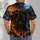 Pumpkin-Head Night Rider in Moonlit Halloween Woods for Spooky Season All-over Print Unisex T-shirt - 4