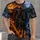 Pumpkin-Head Night Rider in Moonlit Halloween Woods for Spooky Season All-over Print Unisex T-shirt - 1
