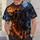 Pumpkin-Head Night Rider in Moonlit Halloween Woods for Spooky Season All-over Print Unisex T-shirt - 6