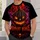 Purple Flame Jack-O'-Lantern Halloween Fright Season Gift for Gothic Horror Fans All-over Print Unisex T-shirt - 6