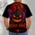 Purple Flame Jack-O'-Lantern Halloween Fright Season Gift for Gothic Horror Fans All-over Print Unisex T-shirt - 4