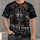 Three Wolves Beneath a Blood Moon for Halloween and Patriotic Outdoor Gatherings Fans All-over Print Unisex T-shirt - 1