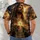 Bearded Robed Figure With Cross And Radiant Steps For Faith And Devotion All-over Print Unisex T-shirt - 4