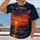 Tropical Sunset Coastline at Golden Hour for Relaxed Beach Getaways and Coastal Travel All-over Print Unisex T-shirt - 2