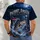 Patriotic Bass Fishing Under Moonlit Skies for Anglers and Autumn Nights All-over Print Unisex T-shirt - 4