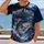 Patriotic Bass Fishing Under Moonlit Skies for Anglers and Autumn Nights All-over Print Unisex T-shirt - 2