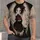 Gothic Girl And Black Cat For Alternative Everyday Style And Cozy Weekends All-over Print Unisex T-shirt - 1