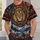 Crowned Lion and Winter Mountains for Holiday Faith Gatherings and Gift Giving All-over Print Unisex T-shirt - 6