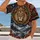 Crowned Lion and Winter Mountains for Holiday Faith Gatherings and Gift Giving All-over Print Unisex T-shirt - 2