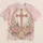 Ornate Rose Cross for Faithful Everyday Wear and Romantic Springtime Style for Women All-over Print Unisex T-shirt - 5
