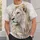 White Lion Golden Mane Art for Everyday Outings and Weekend Travel All-over Print Unisex T-shirt - 6