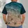 Sea Turtle Shoreline Scene for Relaxed Coastal Days and Warm Weather Getaways for Her All-over Print Unisex T-shirt - 4