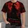 Blood Moon Witch and Raven Nightfall Halloween Gothic Style for Spooky Season All-over Print Unisex T-shirt - 1