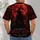 Blood Moon Witch and Raven Nightfall Halloween Gothic Style for Spooky Season All-over Print Unisex T-shirt - 4