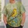Golden Yellow Sparrow on a Branch for Fresh Forest Days and Nature Lovers All-over Print Unisex T-shirt - 6
