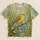 Golden Yellow Sparrow on a Branch for Fresh Forest Days and Nature Lovers All-over Print Unisex T-shirt - 5