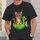 Snorkeling Cat on Green Duck Float for Sunny Beach Days and Coastal Summer Getaways All-over Print Unisex T-shirt - 6