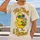 Chick Sipping Coconut for Retirement Parties, Tropical Holidays, and Relaxed Gift Giving All-over Print Unisex T-shirt - 2