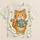 Orange Cat Holding Teapot With Stars for Cozy Everyday Wear and Cat Lovers All-over Print Unisex T-shirt - 5