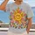 Smiling Sun Flowers And Mushrooms For Sunny Days And Nature Lovers All-over Print Unisex T-shirt - 2
