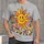 Smiling Sun Flowers And Mushrooms For Sunny Days And Nature Lovers All-over Print Unisex T-shirt - 1