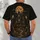 Haunted House Moonlit Pumpkin Scene for Halloween Nights and Autumn Gatherings for Teens All-over Print Unisex T-shirt - 4