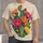 Vibrant Cactus Blossoms for Casual Outdoor Style, Colorful Desert Garden for Teens All-over Print Unisex T-shirt - 1