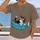 Goggle-Wearing Cat in a Pool with Seagull for Sunny Beach Days and Summer Getaways All-over Print Unisex T-shirt - 2