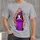 Purple Bin Creature With Flames For Playful Streetwear And Everyday Casual Outings For Teens All-over Print Unisex T-shirt - 1