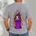 Purple Bin Creature With Flames For Playful Streetwear And Everyday Casual Outings For Teens All-over Print Unisex T-shirt - 4