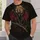 Winged Night Creature and Crimson Moon for Dark Casual Streetwear Fans All-over Print Unisex T-shirt - 6