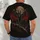 Winged Night Creature and Crimson Moon for Dark Casual Streetwear Fans All-over Print Unisex T-shirt - 4