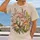 Mushroom and Wildflower Botanical Motifs for Nature Lovers and Cottagecore Style Fans All-over Print Unisex T-shirt - 2