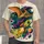 Rocket and Pterosaur Space Adventure for Casual Weekends and Outdoor Fun for Teens All-over Print Unisex T-shirt - 1