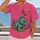 Horned Dinosaur and Ringed Planet Scene for Everyday Space Adventure Fans All-over Print Unisex T-shirt - 2