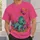 Horned Dinosaur and Ringed Planet Scene for Everyday Space Adventure Fans All-over Print Unisex T-shirt - 6